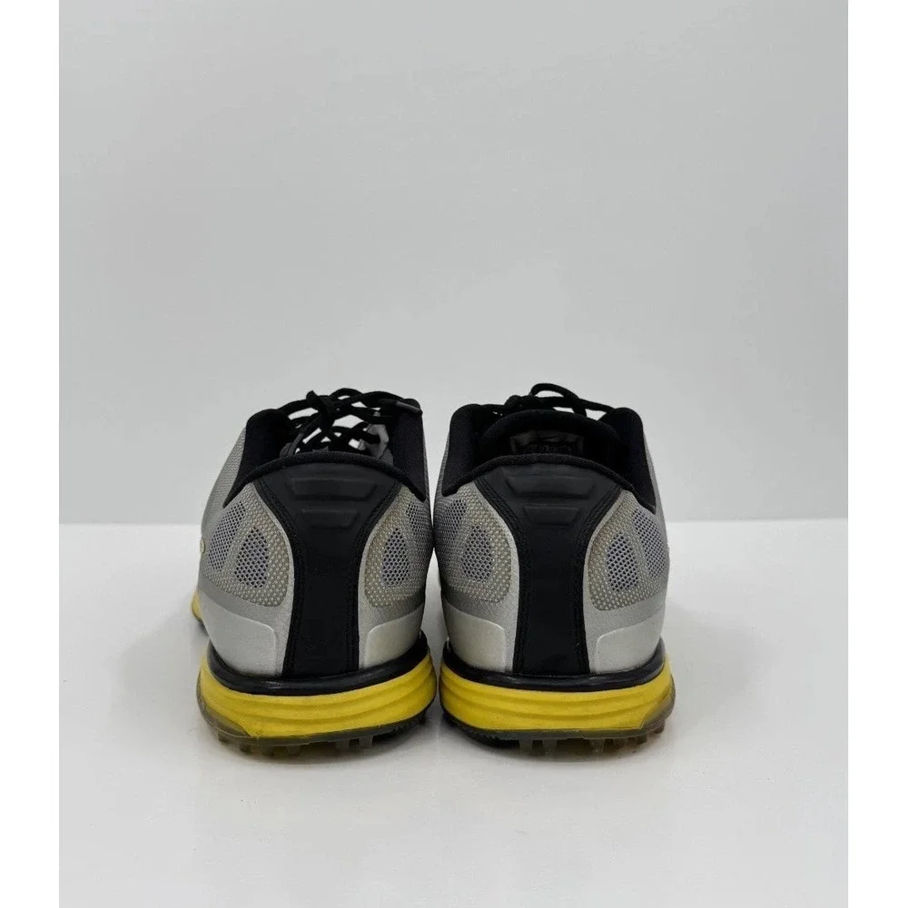 Nike LunarLon Running Shoes Men's Size 11.5 Gray Black Yellow Athletic Sneakers